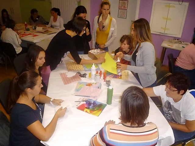 Kreativna radionica sa korisnicima poludnevnog boravka Udruge Srce i volonterima