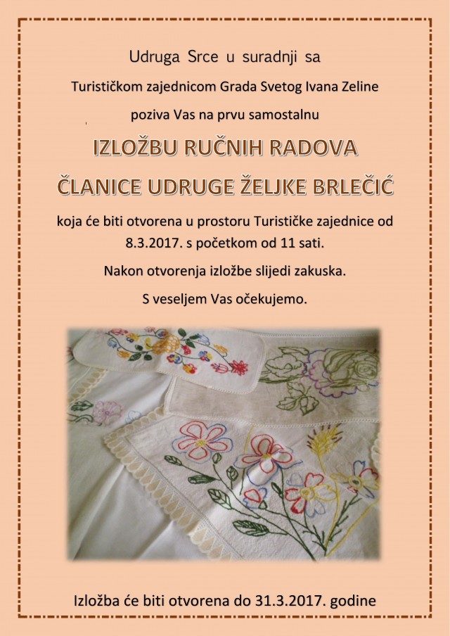 Izložba ručnih radova Željke Brlečić