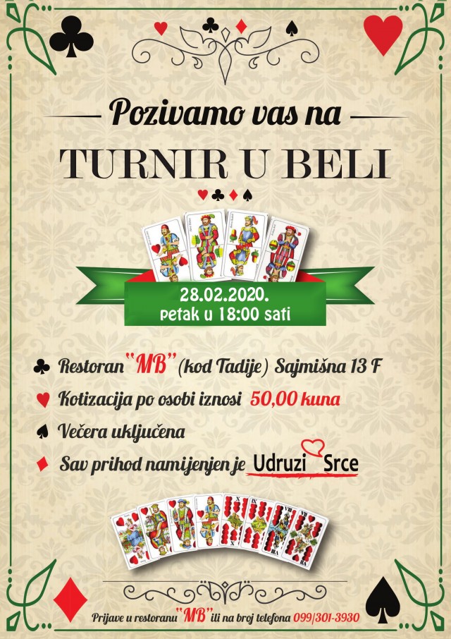 Tradicionalni "Turnir u beli" 2020. godine
